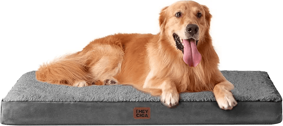 EHEYCIGA Orthopedic Dog Beds Large Mattress with Removable Washable Cover for Crate: Hero Images