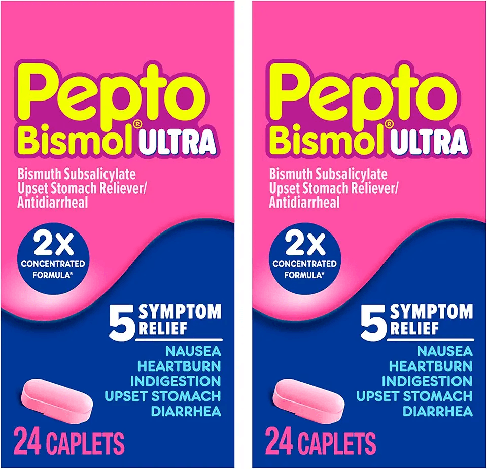 Pepto Bismol Caplets Ultra for Nausea: Hero Images
