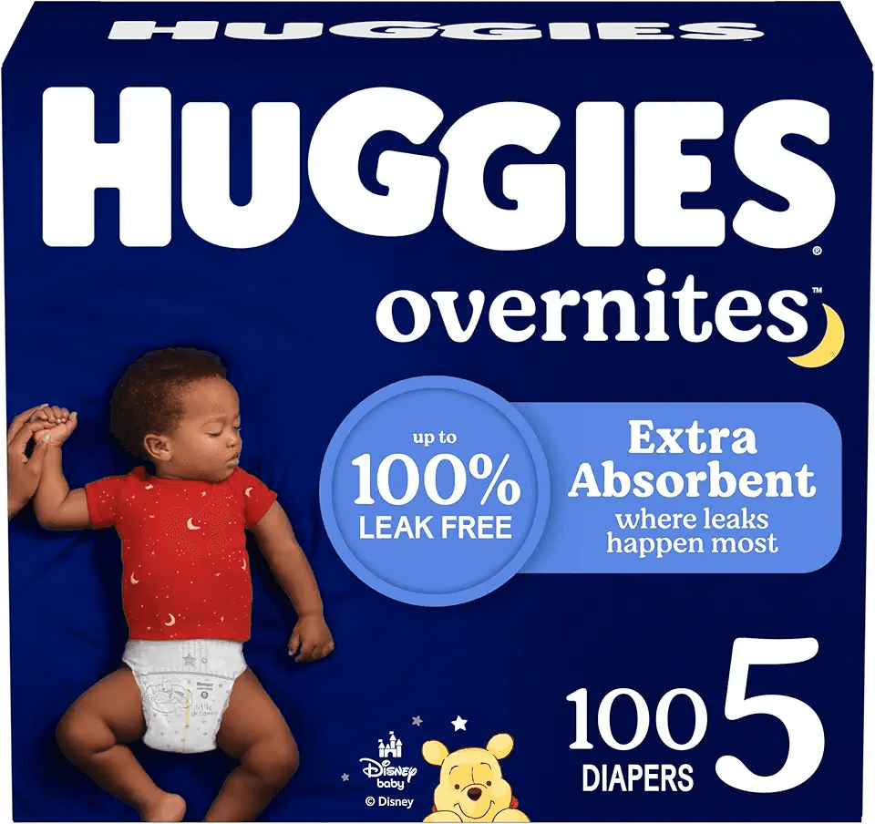 Huggies Size 5 Overnites Baby Diapers: Overnight Diapers: Hero Images