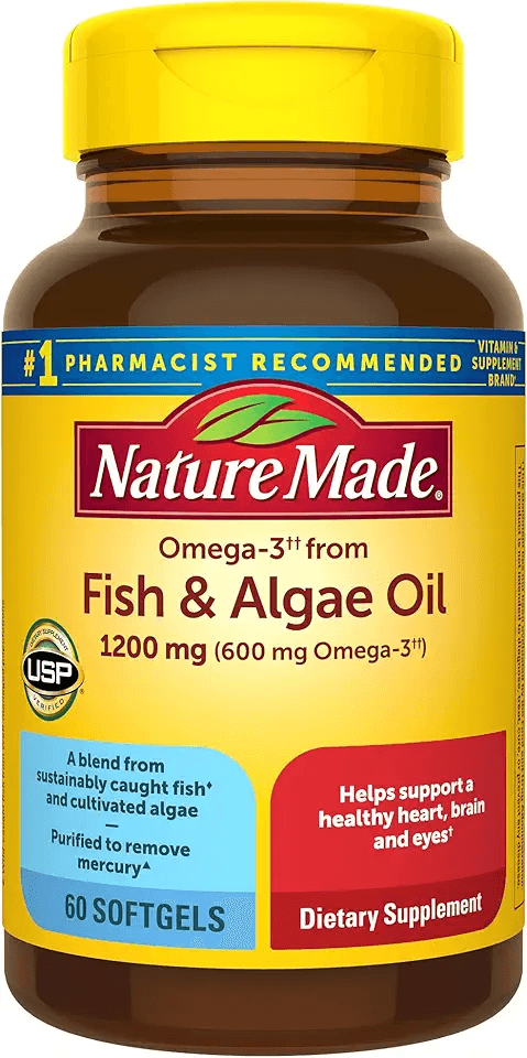 Nature Made Omega 3 Fish Oil and Algae Oil Supplements: Hero Images