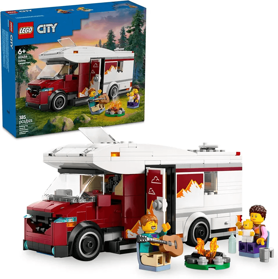 LEGO City Holiday Adventure Camper Van Building Toy Set: Hero Images