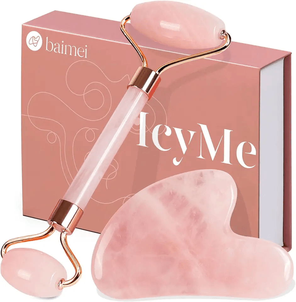 BAIMEI Gua Sha & Jade Roller: Hero Images