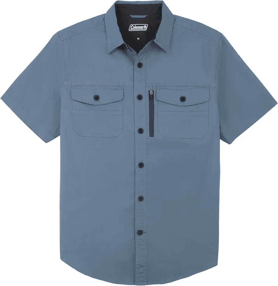 Coleman Men's Short Sleeve Stretch Ripstop Utility Shirt: Hero Images