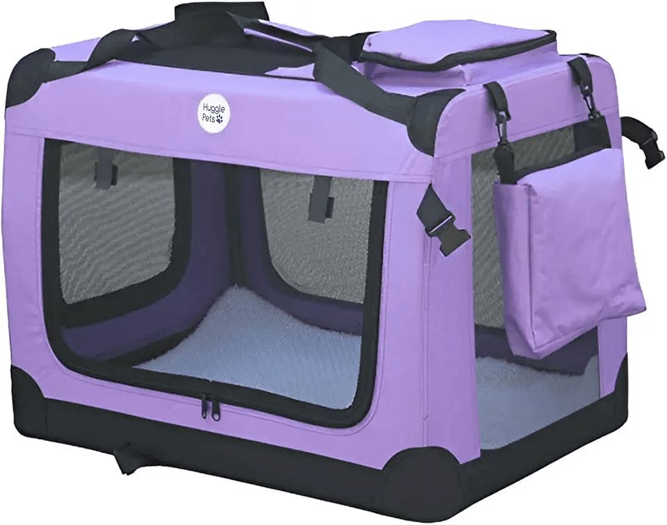 HugglePets Foldable Fabric Pet Crate Carrier: Hero Images