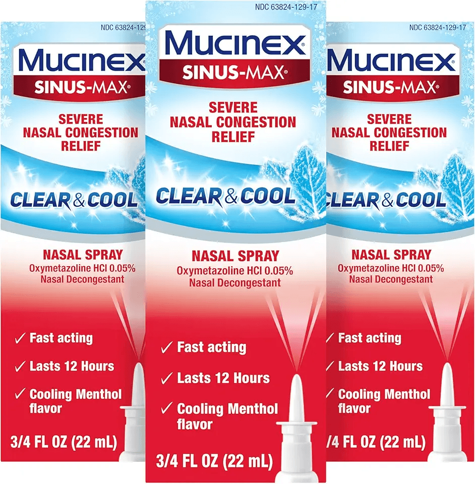 Mucinex Sinus-Max Nasal Spray Decongestant: Hero Images