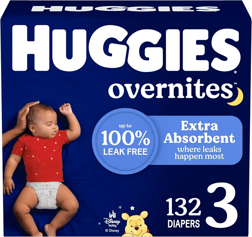 Huggies Size 3 Overnites Baby Diapers: Overnight Diapers: Hero Images