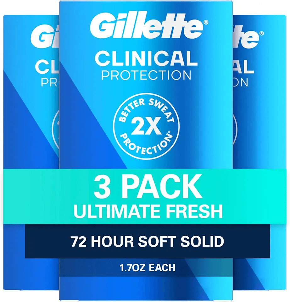 Gillette Clinical Antiperspirant and Deodorant for Men: Hero Images