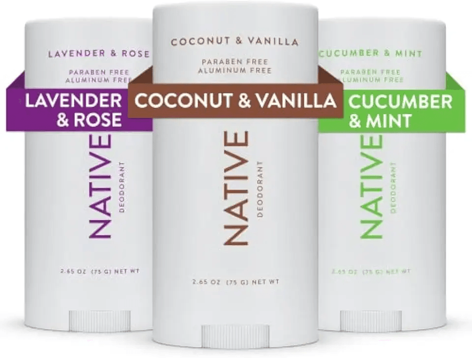 Native Deodorant Contains Naturally Derived Ingredients: Hero Images