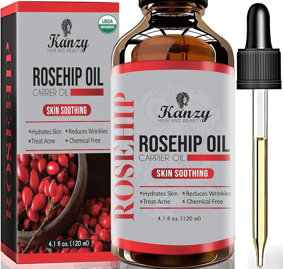 Kanzy Rosehip Oil for Face 120ml Rosehip Oil Organic Cold Pressed Rose Hip Oil for Face…: Hero Images