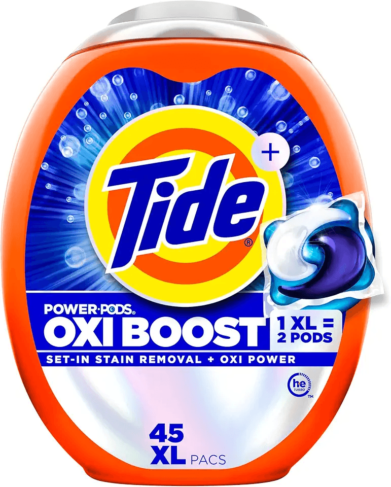 Tide Oxi Boost Power PODS Laundry Detergent Pods: Hero Images