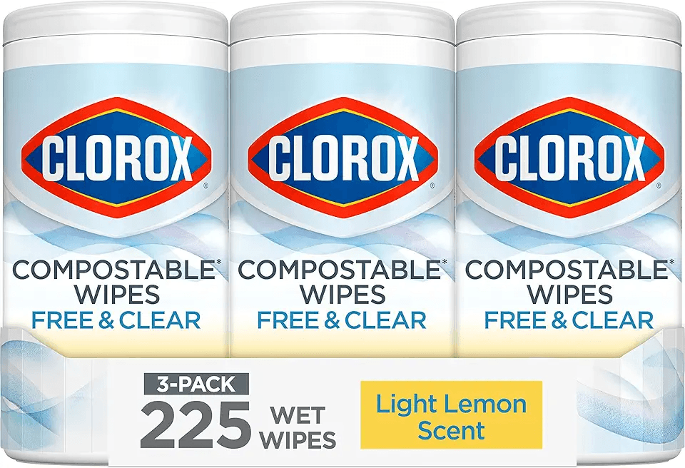 Clorox Free & Clear Compostable Cleaning Wipes: Hero Images
