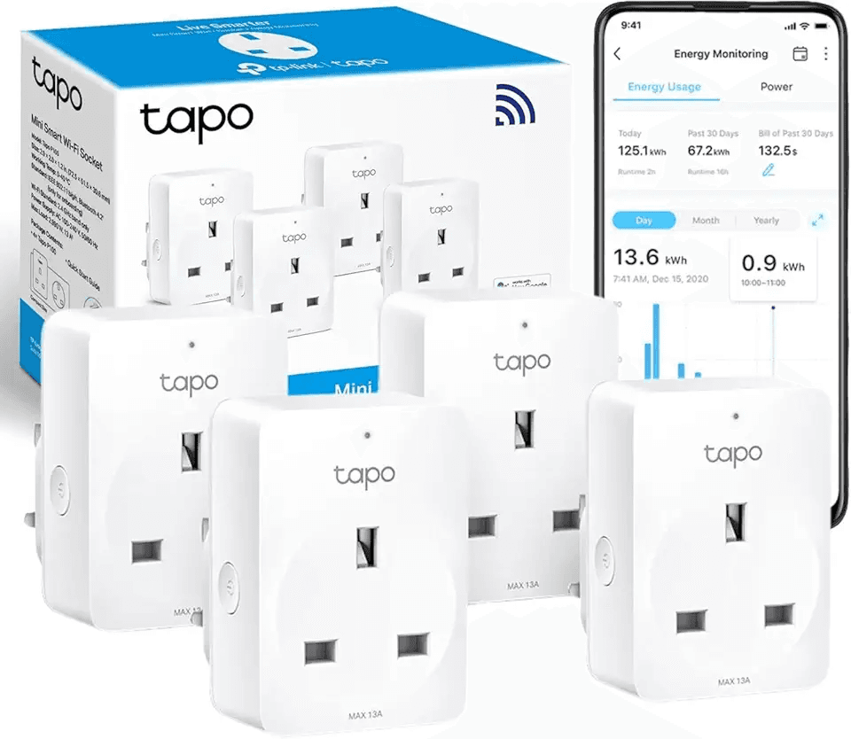 Tapo P110 (4-Pack) Smart Plug: Hero Images