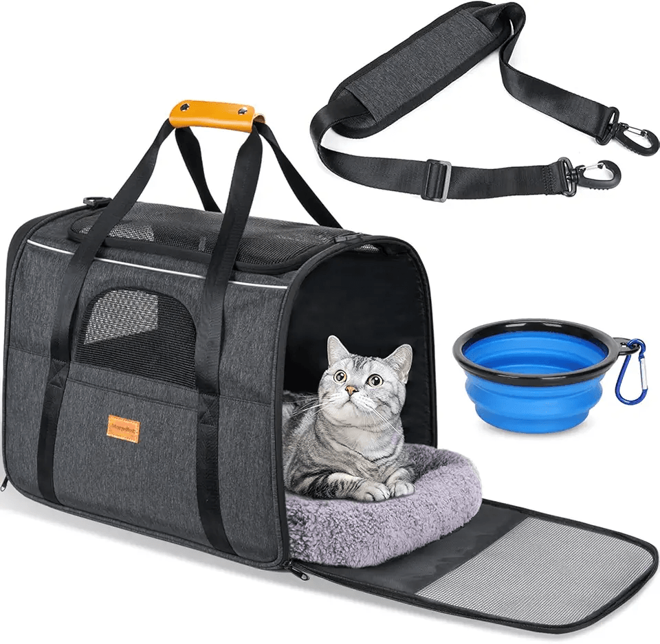 Morpilot Cat Carrier Airline Approved Pet Carrier Portable Dog Hand Bag Breathable Small…: Hero Images