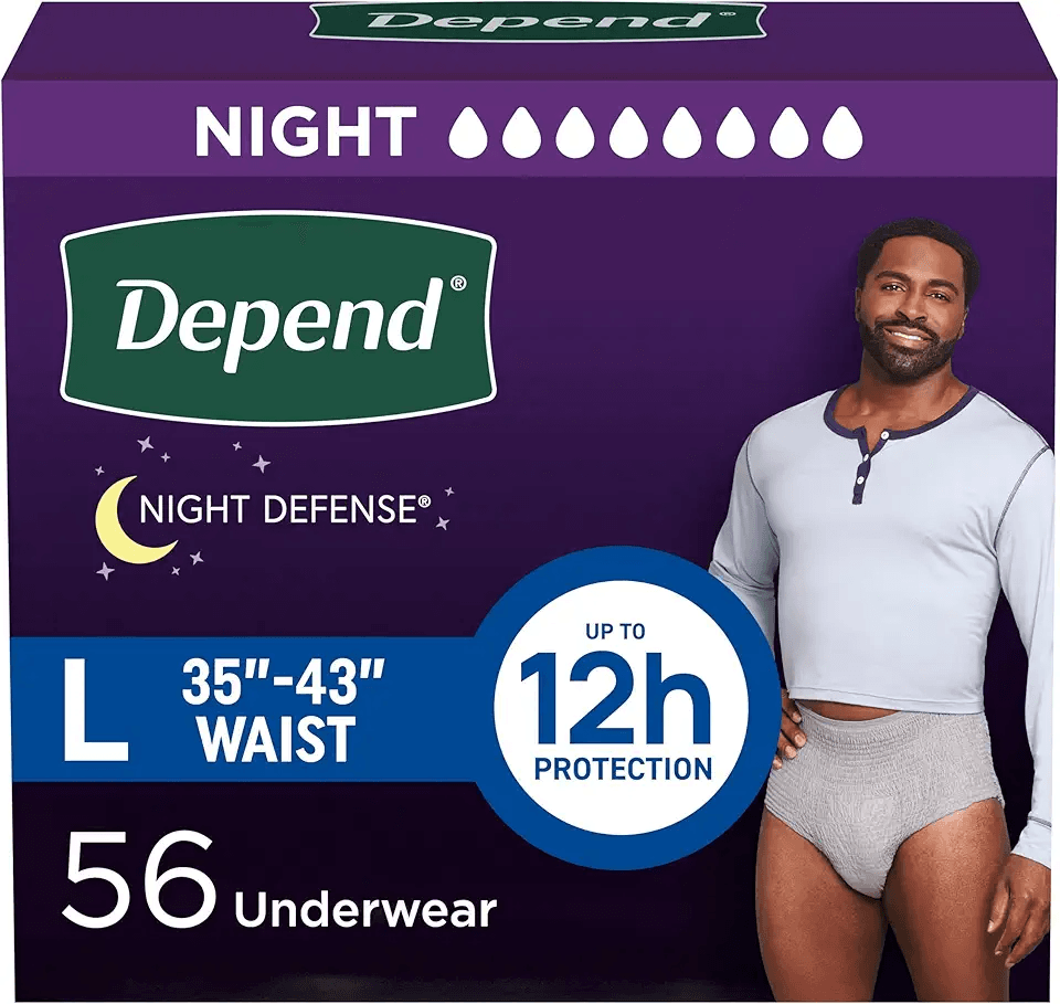 Depend Night Defense Adult Incontinence Underwear for Men: Hero Images