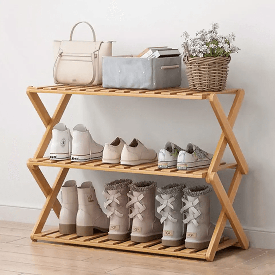 Glsety 3 Tier Bamboo Shoe Rack: Hero Images