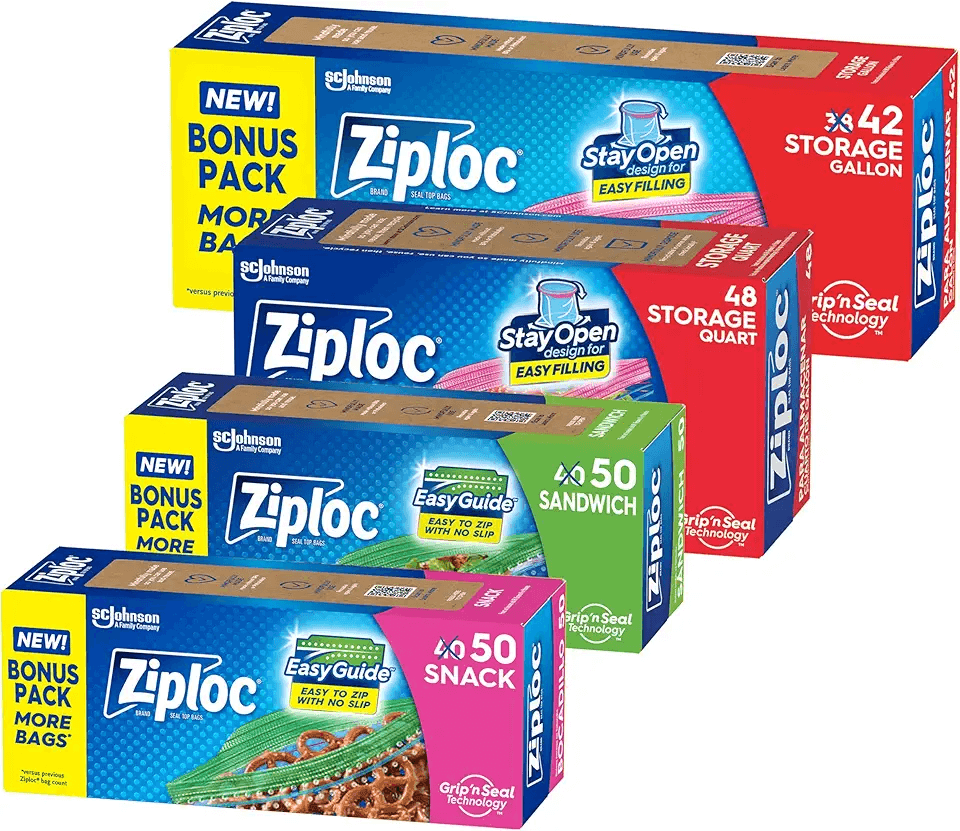 Ziploc Food Storage and Sandwich Bags Variety Pack: Hero Images