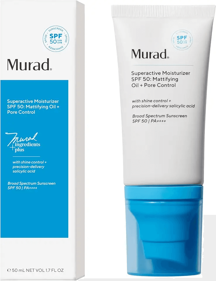 Murad Superactive Mattifying Oil and Pore Control Moisturizer SPF 50: Hero Images