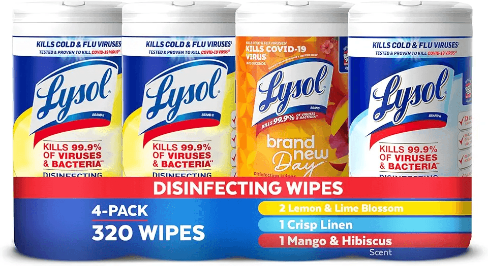 Lysol Disinfecting Wipes Bundle: Hero Images