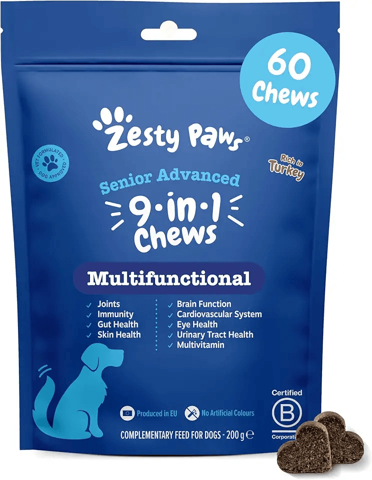 Zesty Paws Senior Advanced Dog Multivitamin 9-in-1: Hero Images