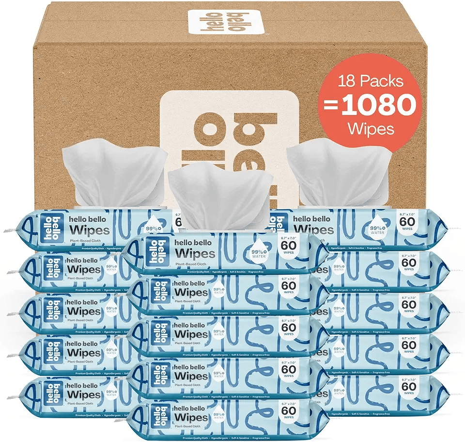 Hello Bello Extra Gentle Unscented Baby Wipes: Hero Images