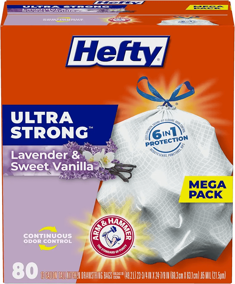Hefty Ultra Strong Tall Kitchen Trash Bags: Hero Images