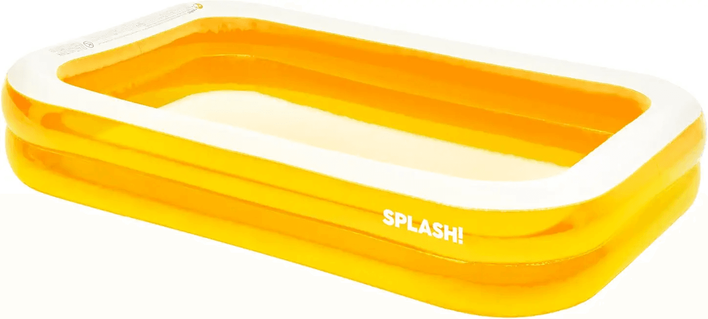 SPLASH! Deluxe Pool Rectangular Family Inflatable Pool: Hero Images