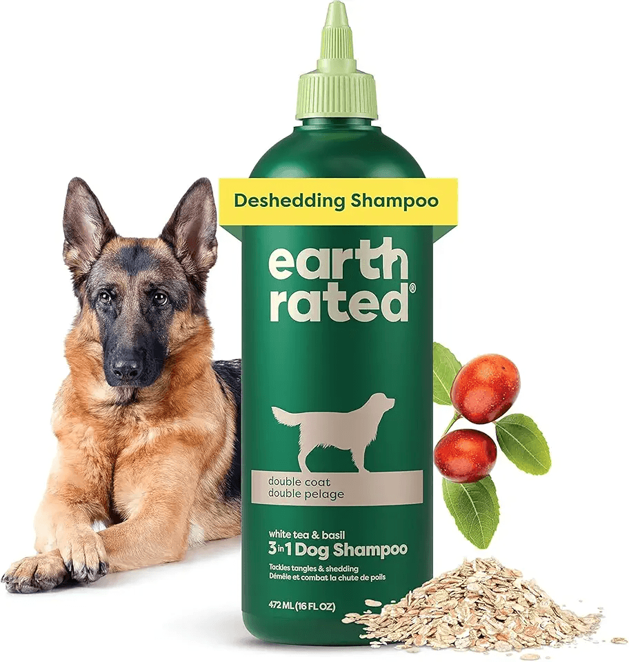 Earth Rated 3-in-1 Deshedding Dog Shampoo and Conditioner: Hero Images