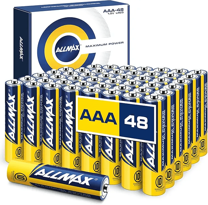 Allmax AAA (LR03) Maximum Power Alkaline Triple A Batteries (48 Count): Hero Images