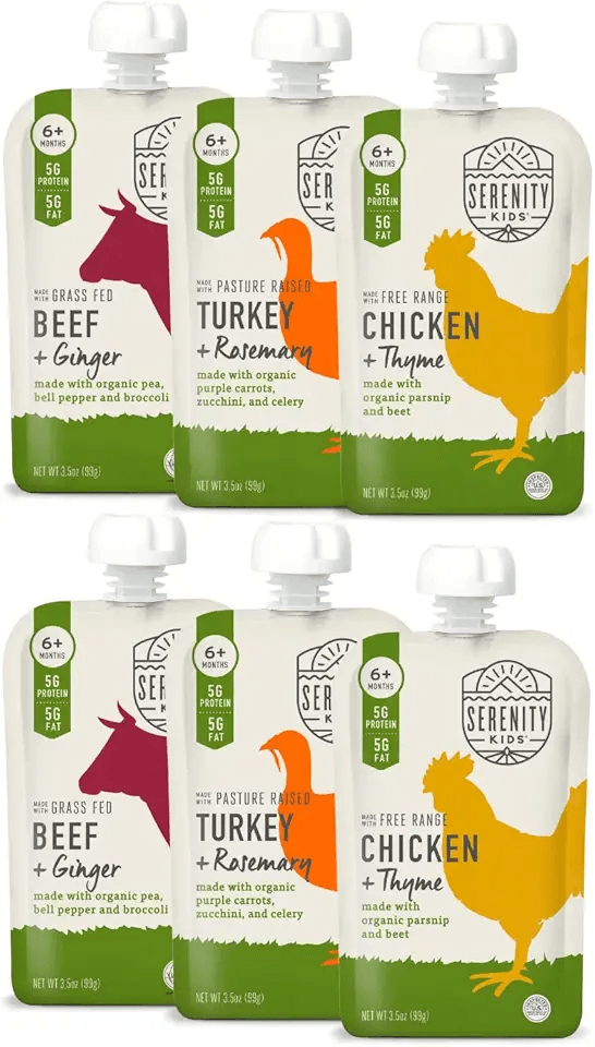 Serenity Kids 6+ Months Baby Food Pouches Puree with Ethically Sourced Meat & Organic…: Hero Images