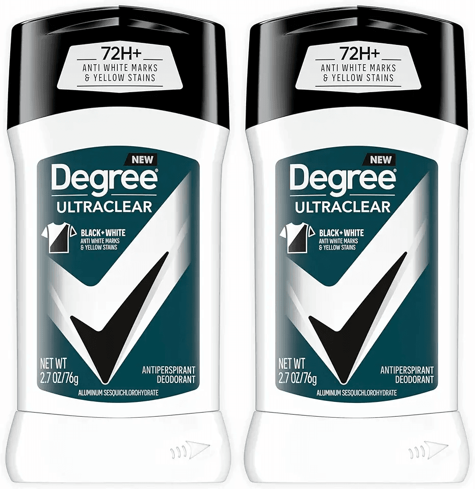 Degree Men UltraClear Antiperspirant Deodorant Black+White 2 Count 72-Hour Sweat & Odor…: Hero Images
