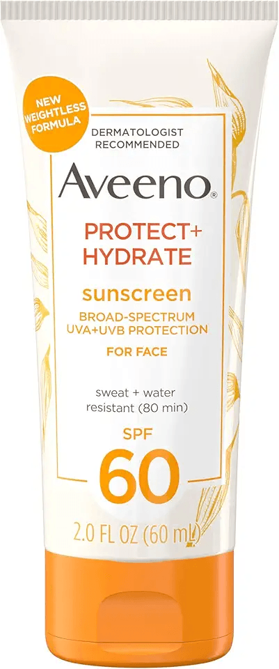 Aveeno Protect + Hydrate Sunscreen Moisturizing Face Lotion with Broad Spectrum SPF 60…: Hero Images