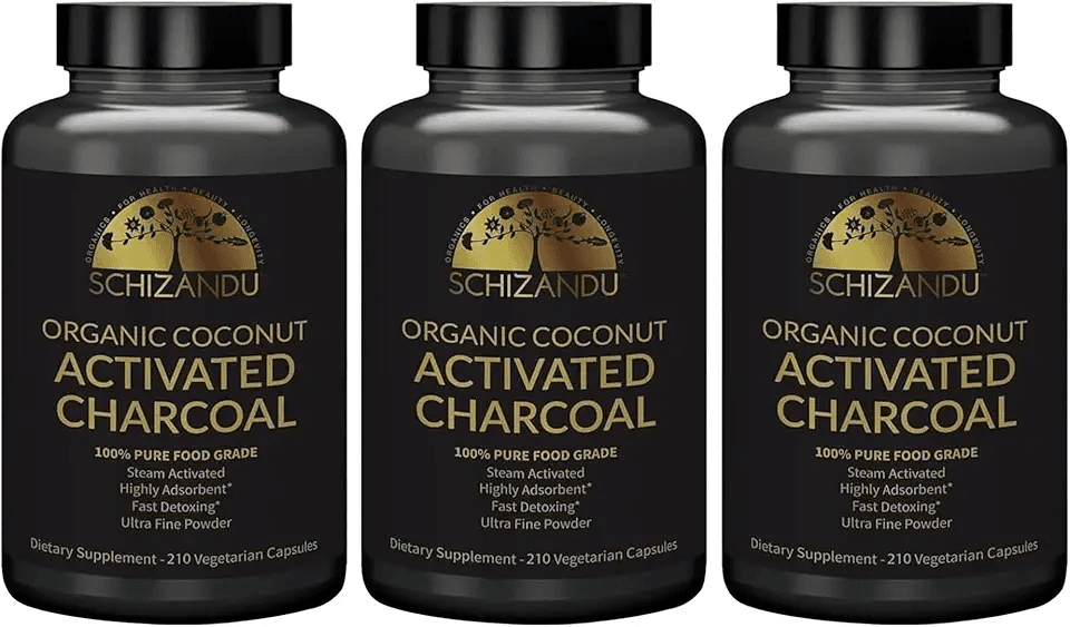 Activated Coconut Charcoal Capsules- Supports Health: Hero Images