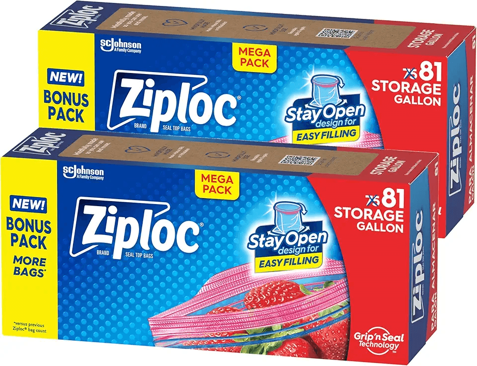 Ziploc Gallon Food Storage Bags: Hero Images