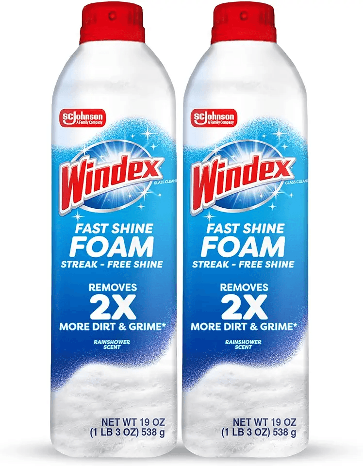 Windex Fast Shine Foam Glass Cleaner: Hero Images