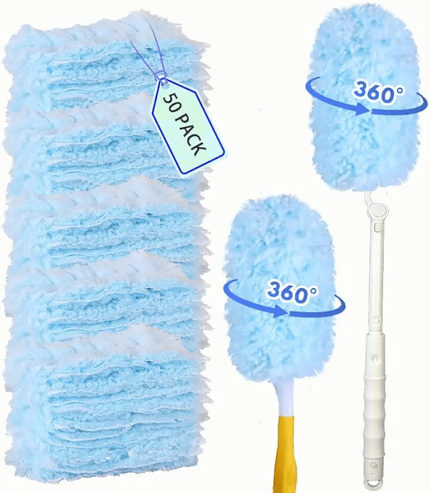 50 Count Duster Refills 360 Heavy Duty Duster Refills Compatible with Swiffer: Hero Images