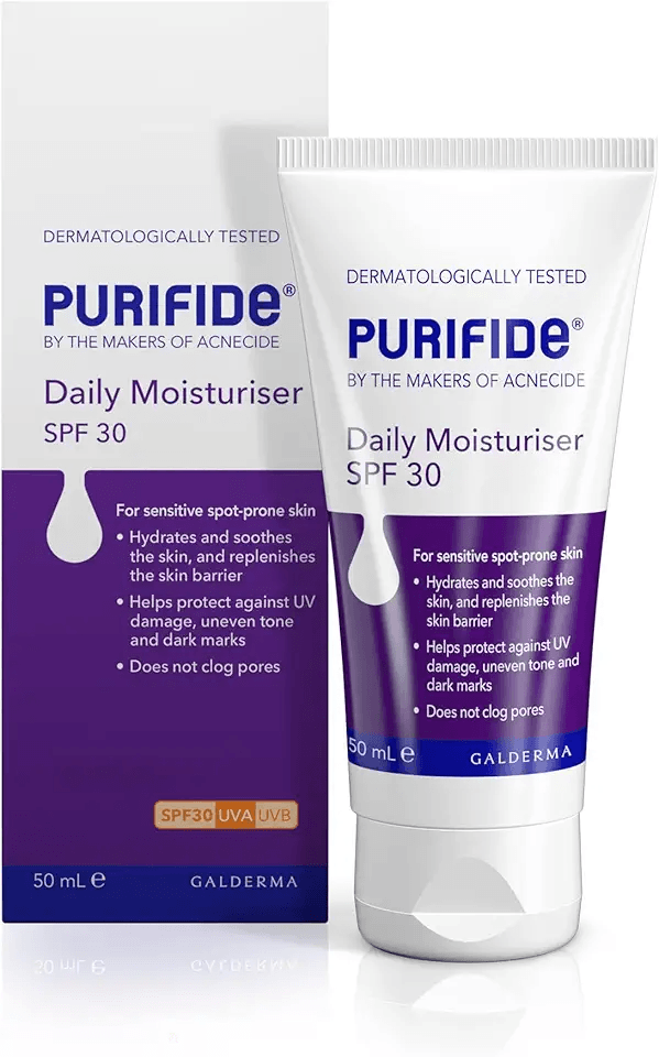 Purifide by Acnecide SPF 30 Daily Face Moisturiser for Acne Prone Skin & Blemish Control…: Hero Images