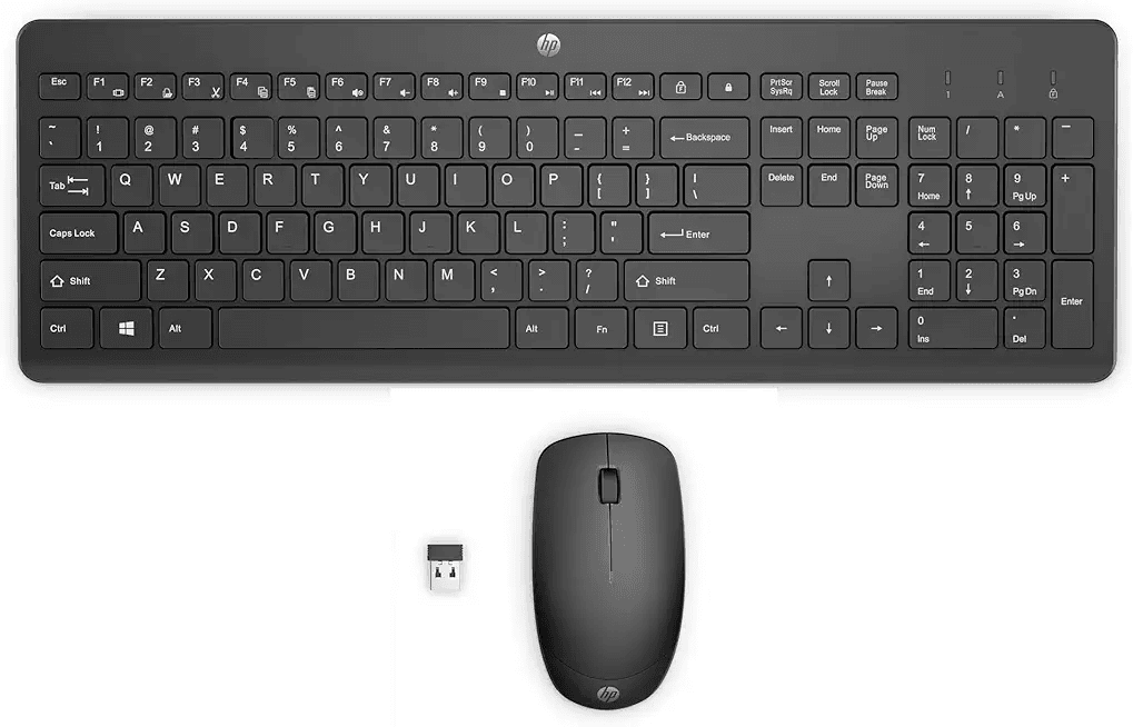 HP 230 Wireless Keyboard and Mouse Combo Set: Hero Images