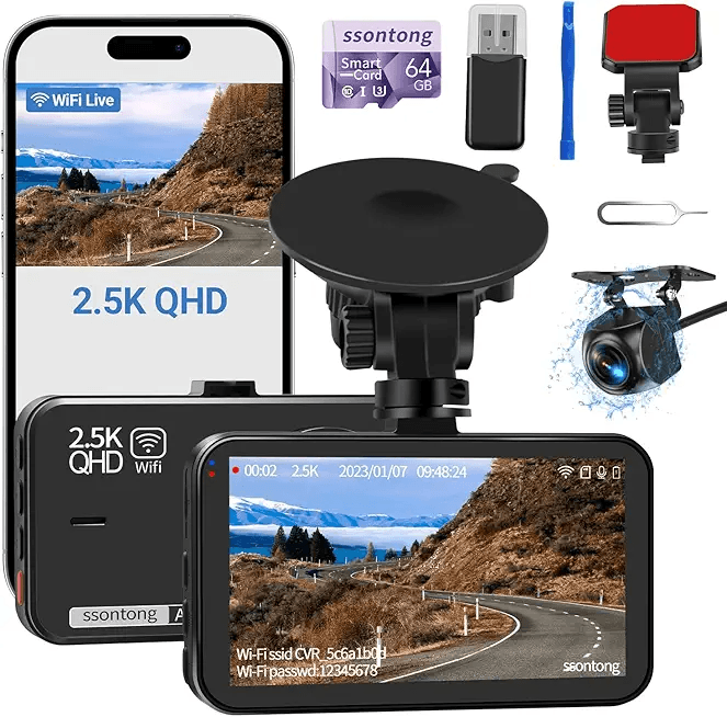 Dash Cam Front and Rear: Hero Images