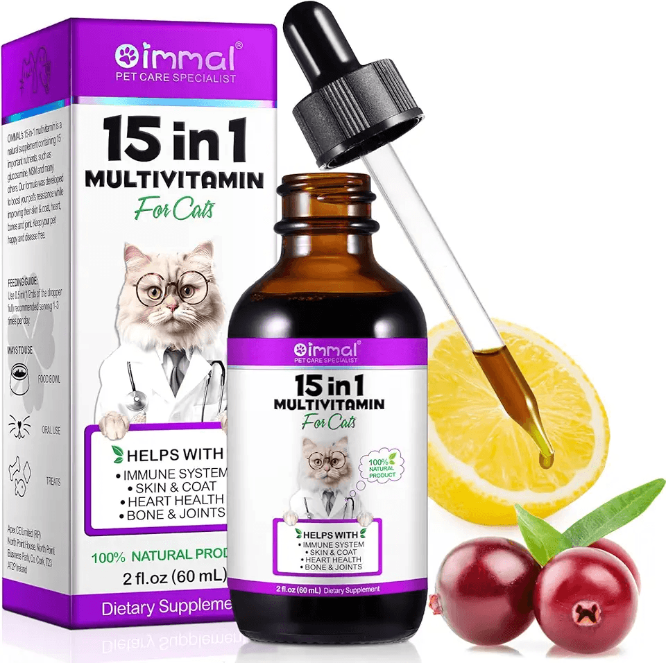 15 in 1 Multivitamin Drops for Cats: Hero Images
