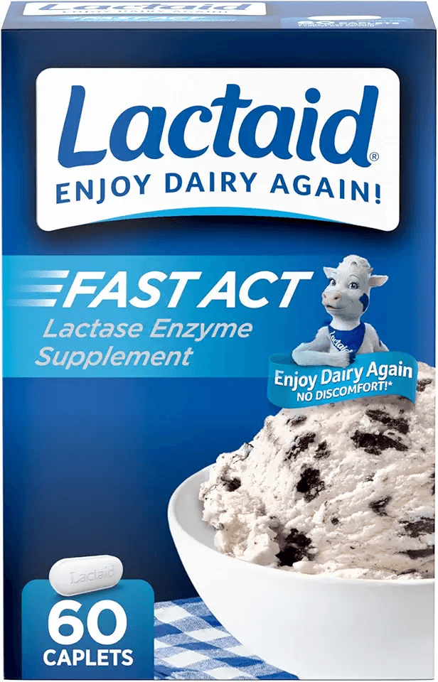 Lactaid Fast Act Lactose Intolerance Relief Caplets: Hero Images