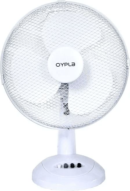 Oypla Electrical 12" 3 Speed Oscillating Electric Desk Home Office Fan: Hero Images