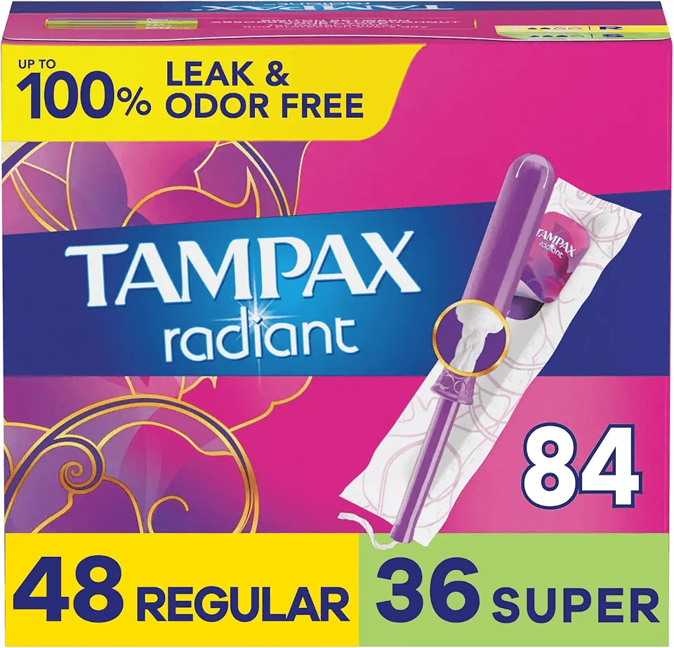 Tampax Radiant Tampons Multipack: Hero Images