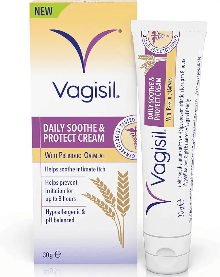 Vagisil Daily Soothe & Protect Cream For Women & Sensitive Skin With Natural Prebiotic…: Hero Images