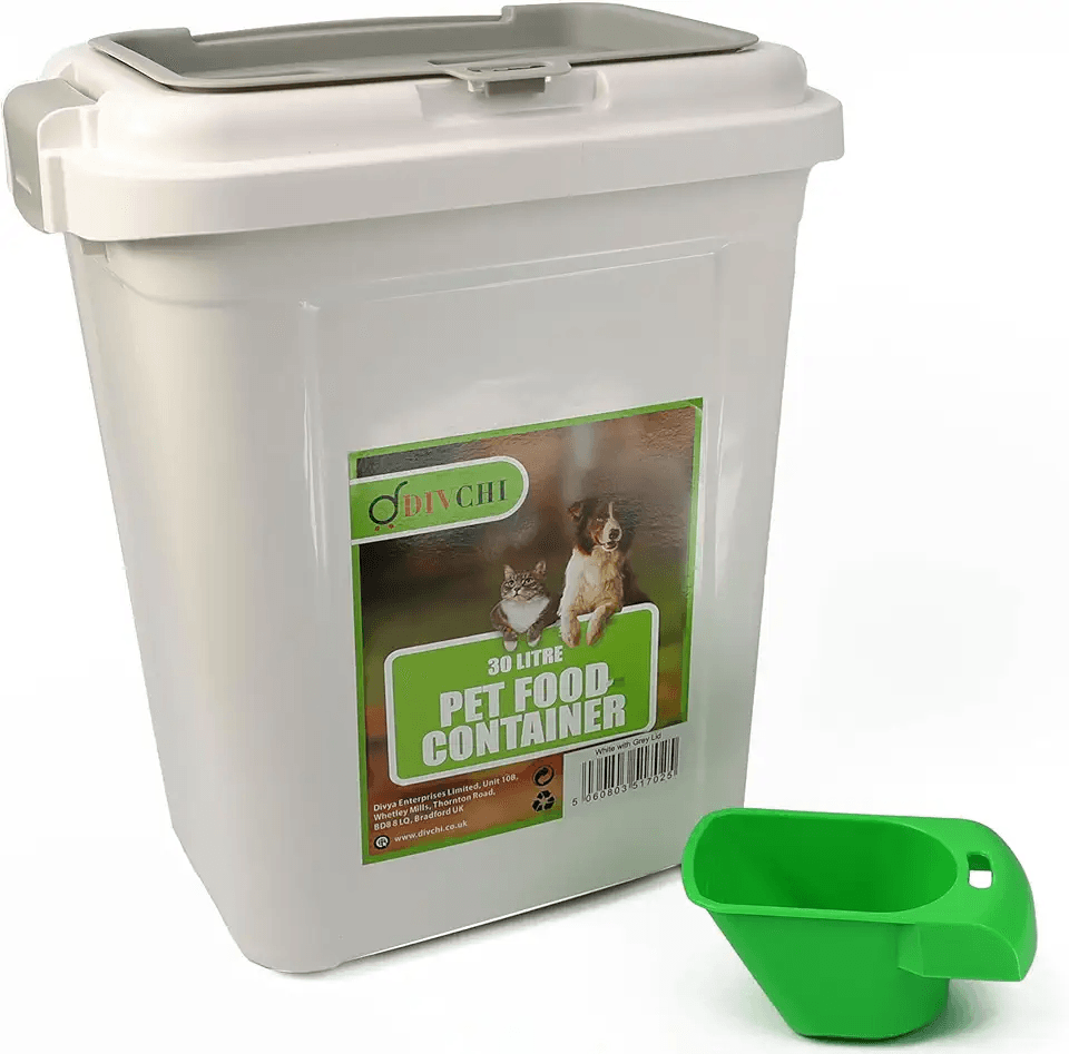 DIVCHI 20L Pet Food Storage Container Flip Top Locking System With Integrated Scoop…: Hero Images