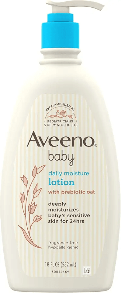 Aveeno Baby Daily Moisture Body Lotion for Sensitive Skin: Hero Images