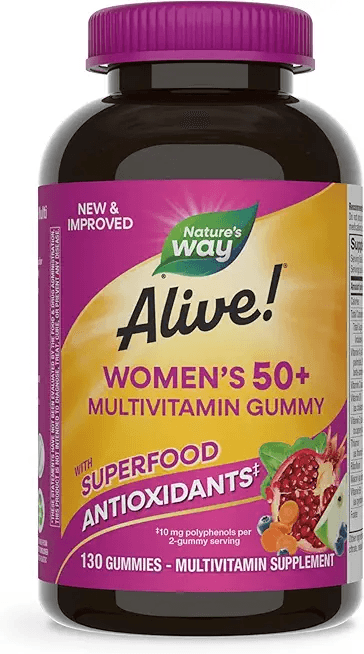 Nature's Way Alive! Women’s 50+ Daily Gummy Multivitamins: Hero Images