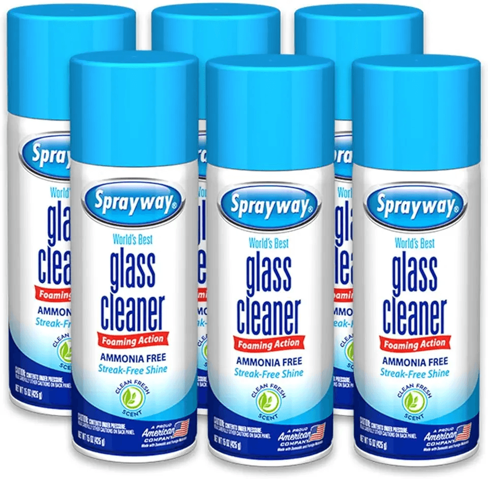 Sprayway Glass Cleaner Foaming Aerosol Spray: Hero Images