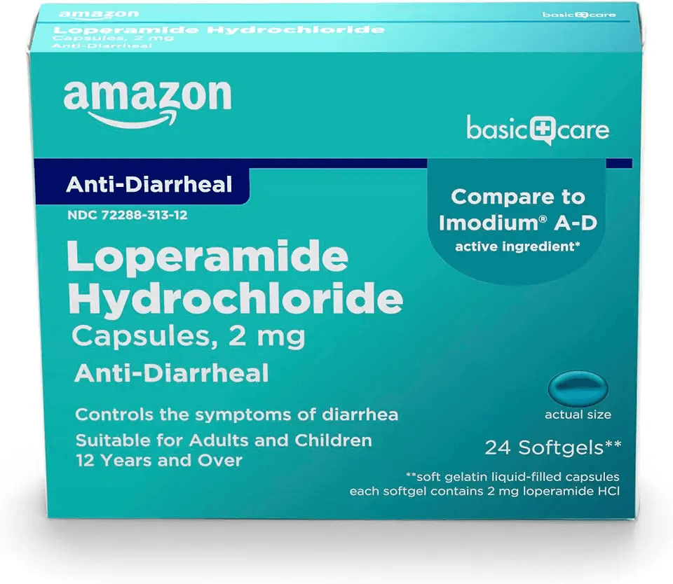 Amazon Basic Care Loperamide Hcl 2 Mg Softgels: Hero Images