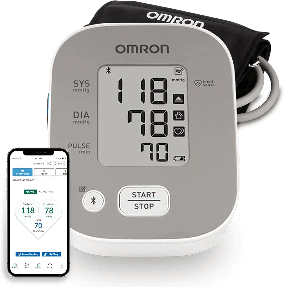 OMRON Bronze Upper Arm Blood Pressure Monitor: Hero Images