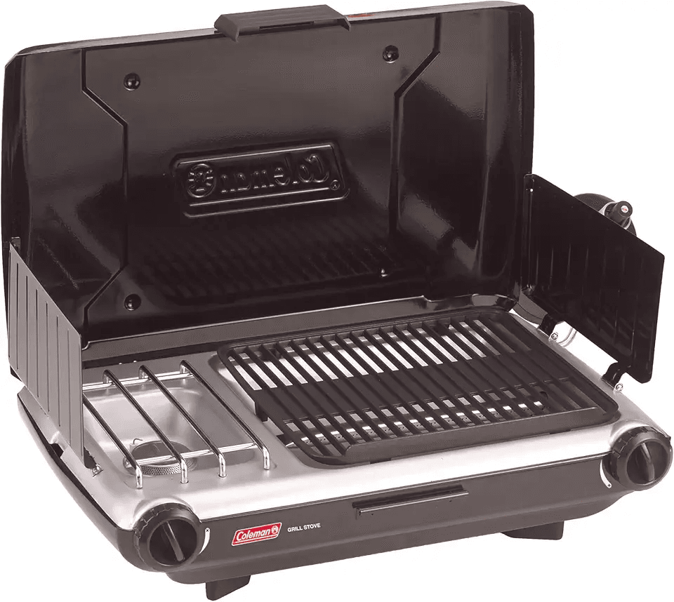 Coleman Tabletop 2-in-1 Camping Grill/Stove: Hero Images